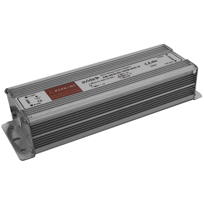 adapter pre LED 12V 100W slim AVIDE - Elektro | MasMasaryk