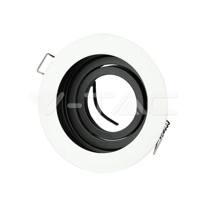 V-TAC rámik na bodovú žiarovku okrúhly biely výklopný 3595 - Tovar | MasMasaryk