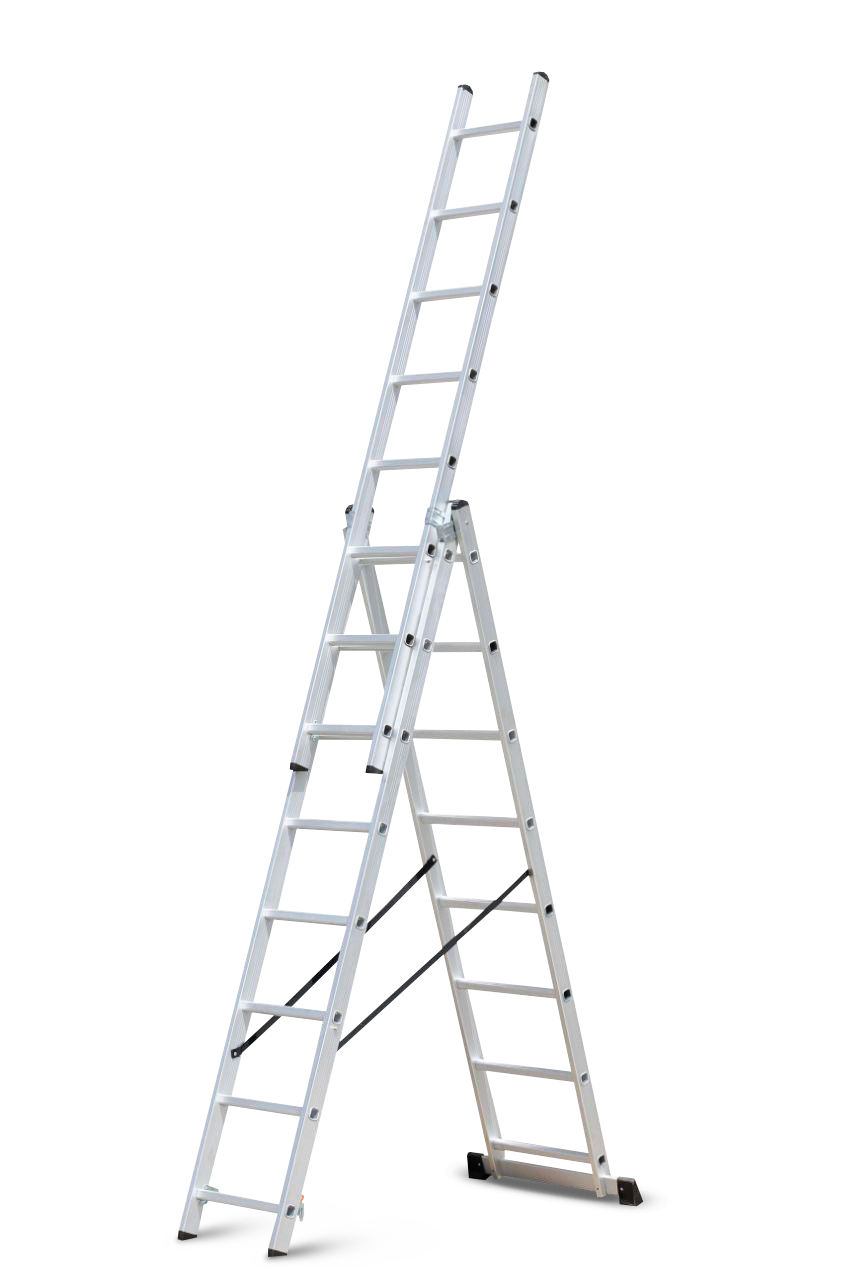PROCRAFT Rebrík hliníkový trojdielny 3x7 - rebríky | MasMasaryk