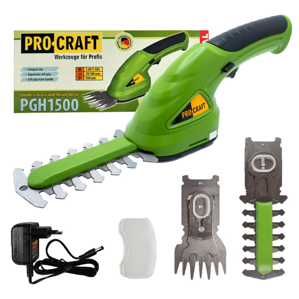 PROCRAFT AKU nožnice na trávu PGH1300 3,6V-1,3Ah