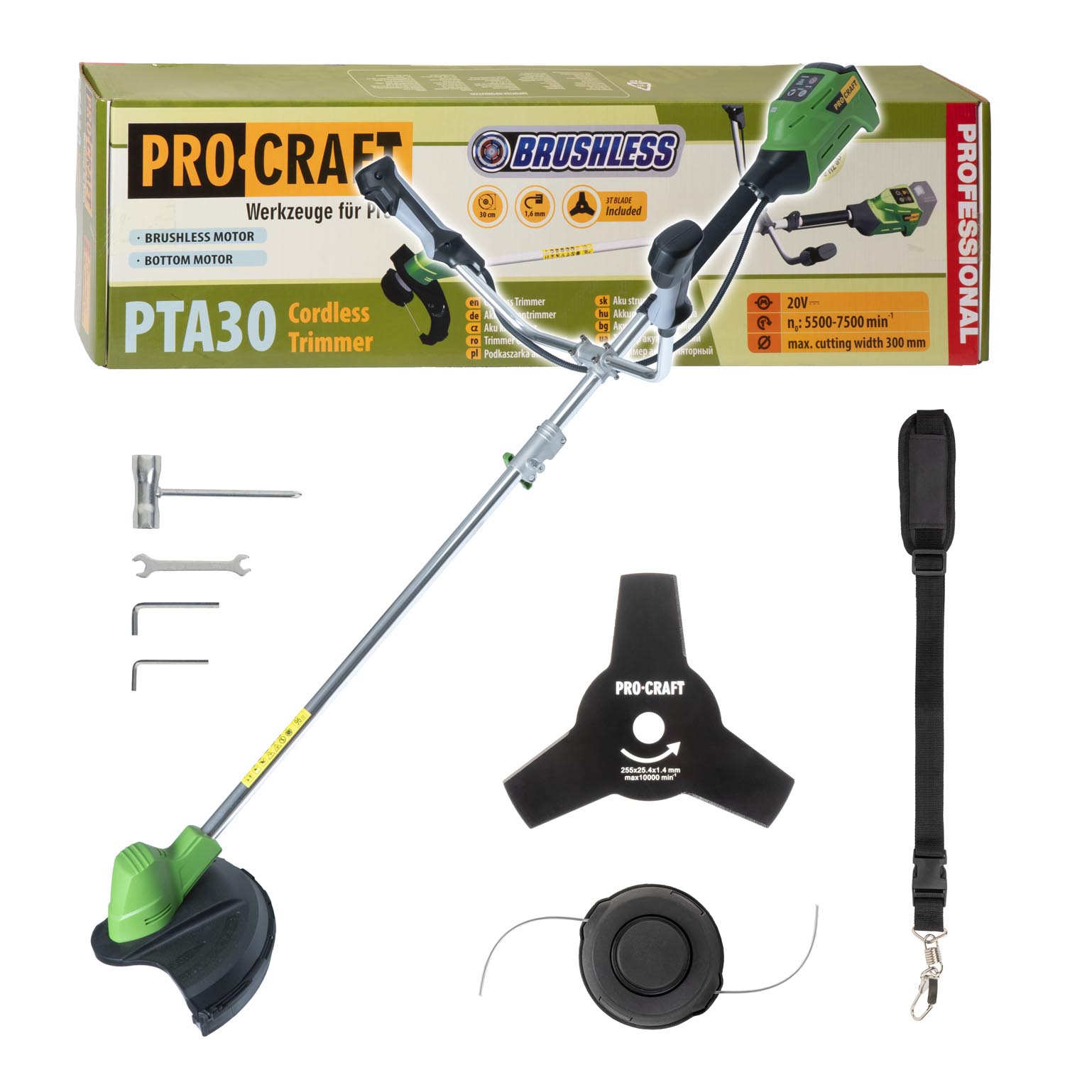 PROCRAFT AKU krovinorez PTA30 sam.stroj.  