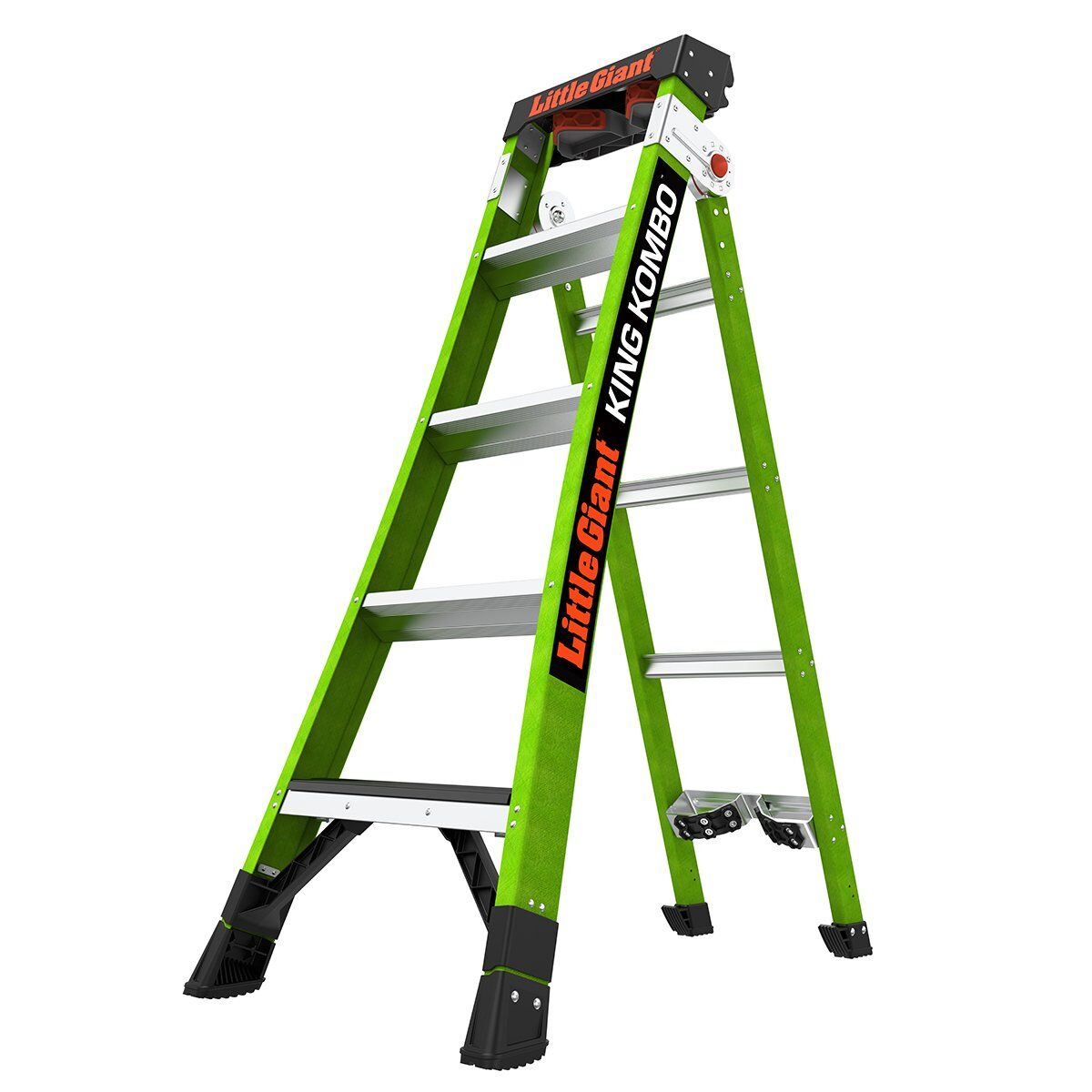 LittleGiant rebríkSklolaminátový KING KOMBO INDUSTRIAL 3v1 s otočnou nástennou oporou  5+4 13580EN-071