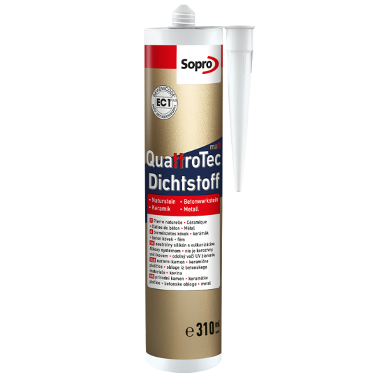 Sopro silikón QuattroTec 22 steingrau 310ml 6HG5602243