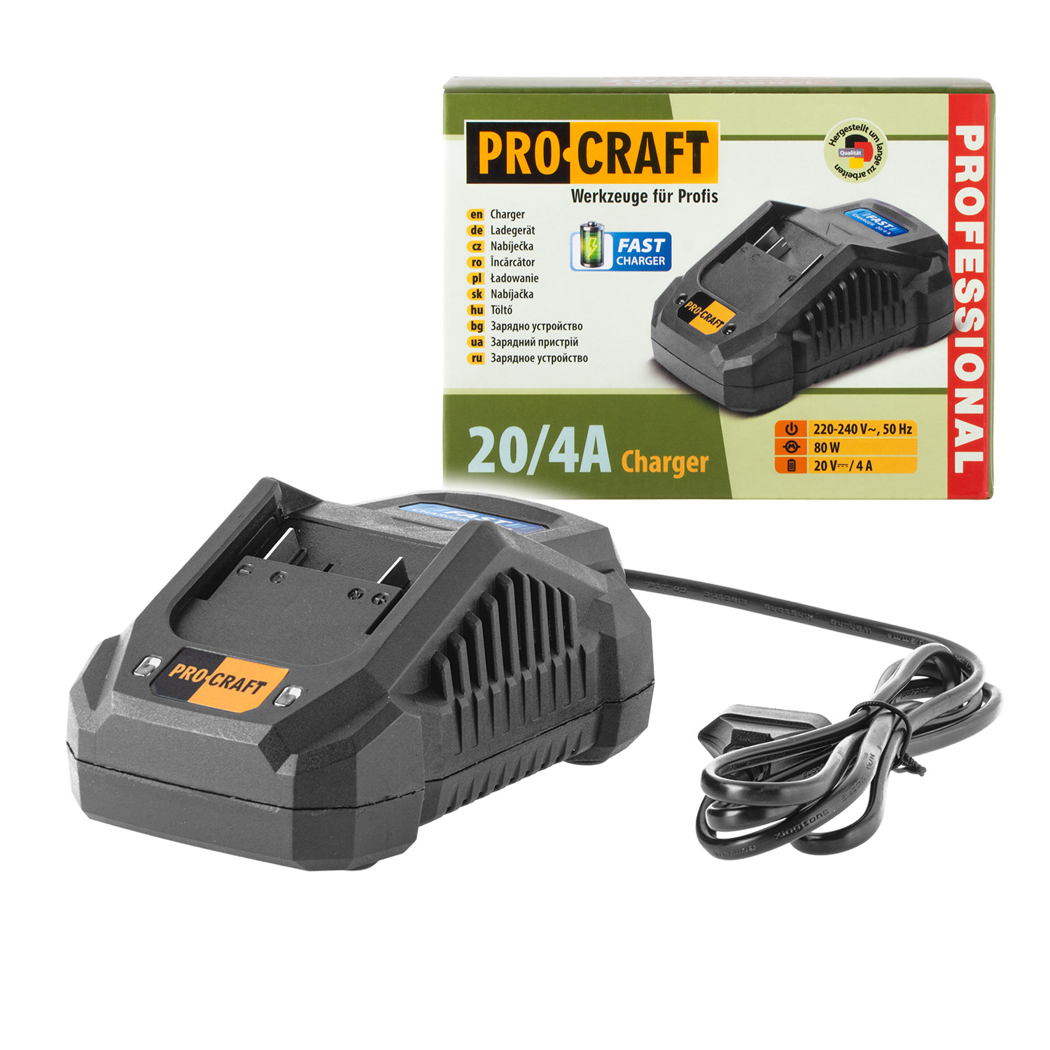 PROCRAFT nabíjačka 20/4A Fast Charge