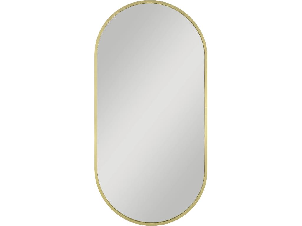 zrkadlo BRANDIS GOLD 500x1000 bez osvetlenia, rám hliník, zlatá farba