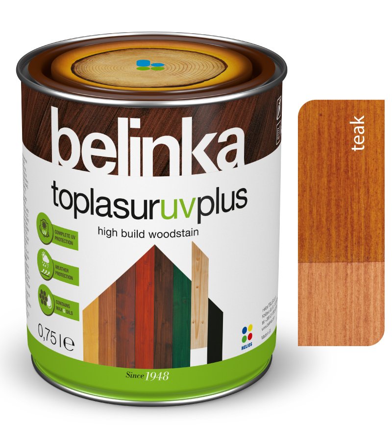 farba Belinka Toplasur UV Plus  teak 17- Hrubovrstvá lazúra 5 L