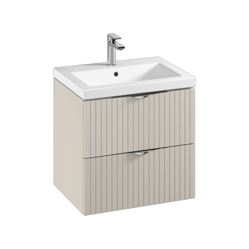 nábytok CERSANIT TIRSO 27559 skr.s umývadlom COMO 60x55x45cm, 2 zásuvky, farba kašmír S801-541