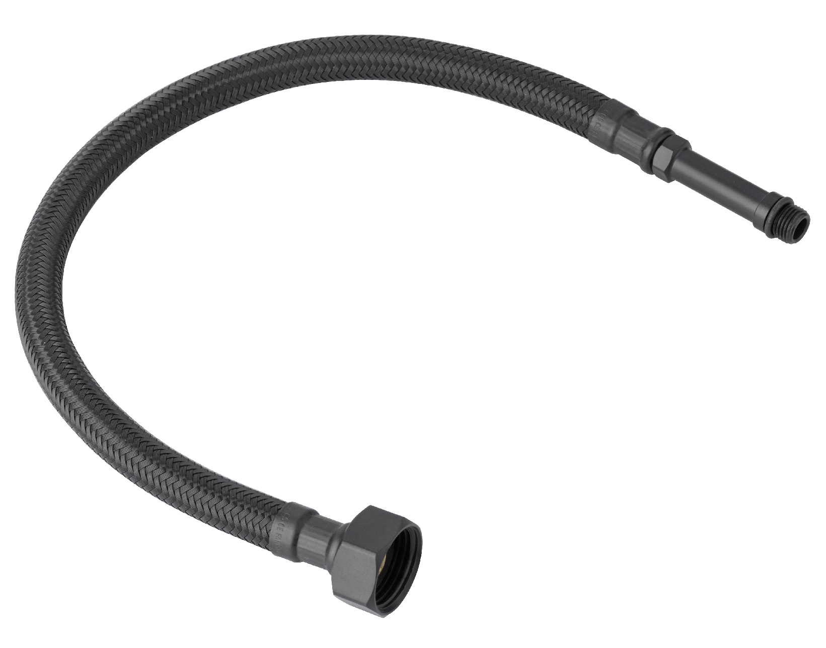 hadica flexi k bat 60cm 3/8"x10 čierna, nylonový oplet FN 02642B-38-10M60L