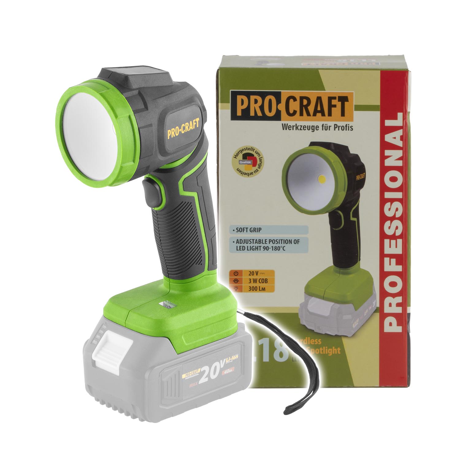 PROCRAFT AKU LED reflektor LL18BB 20V