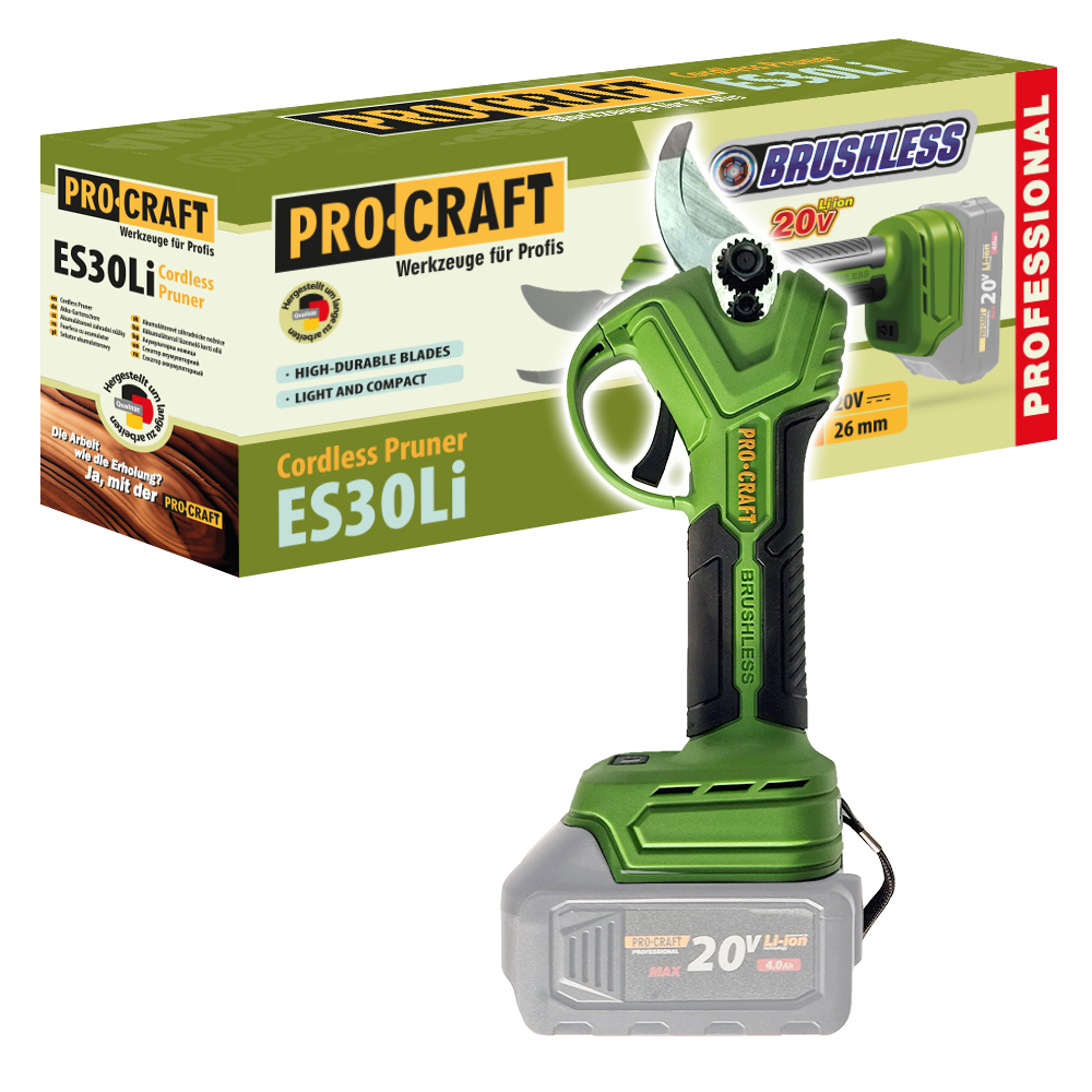 PROCRAFT AKU nožnice ES30Libb