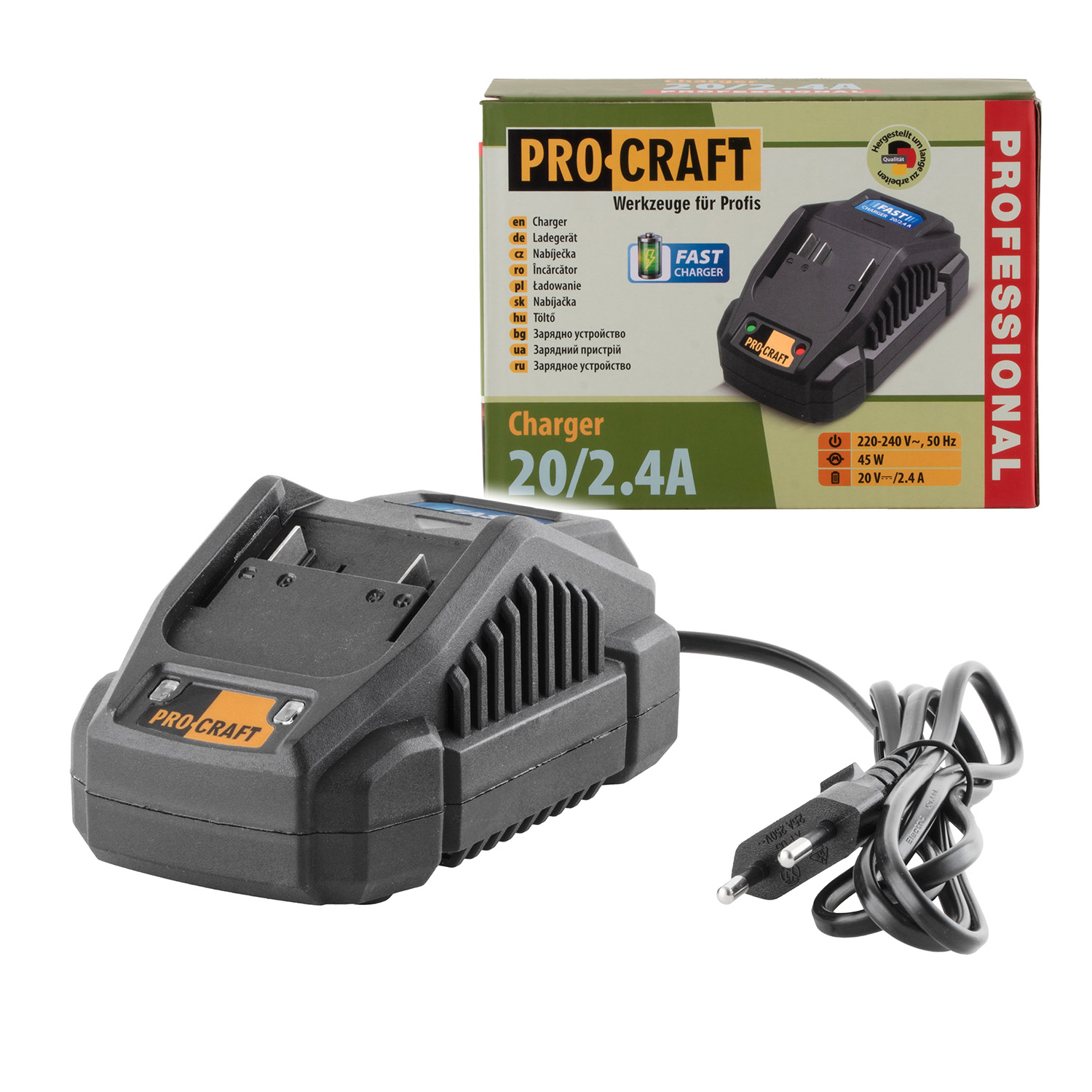 PROCRAFT nabíjačka 20/2.4A 