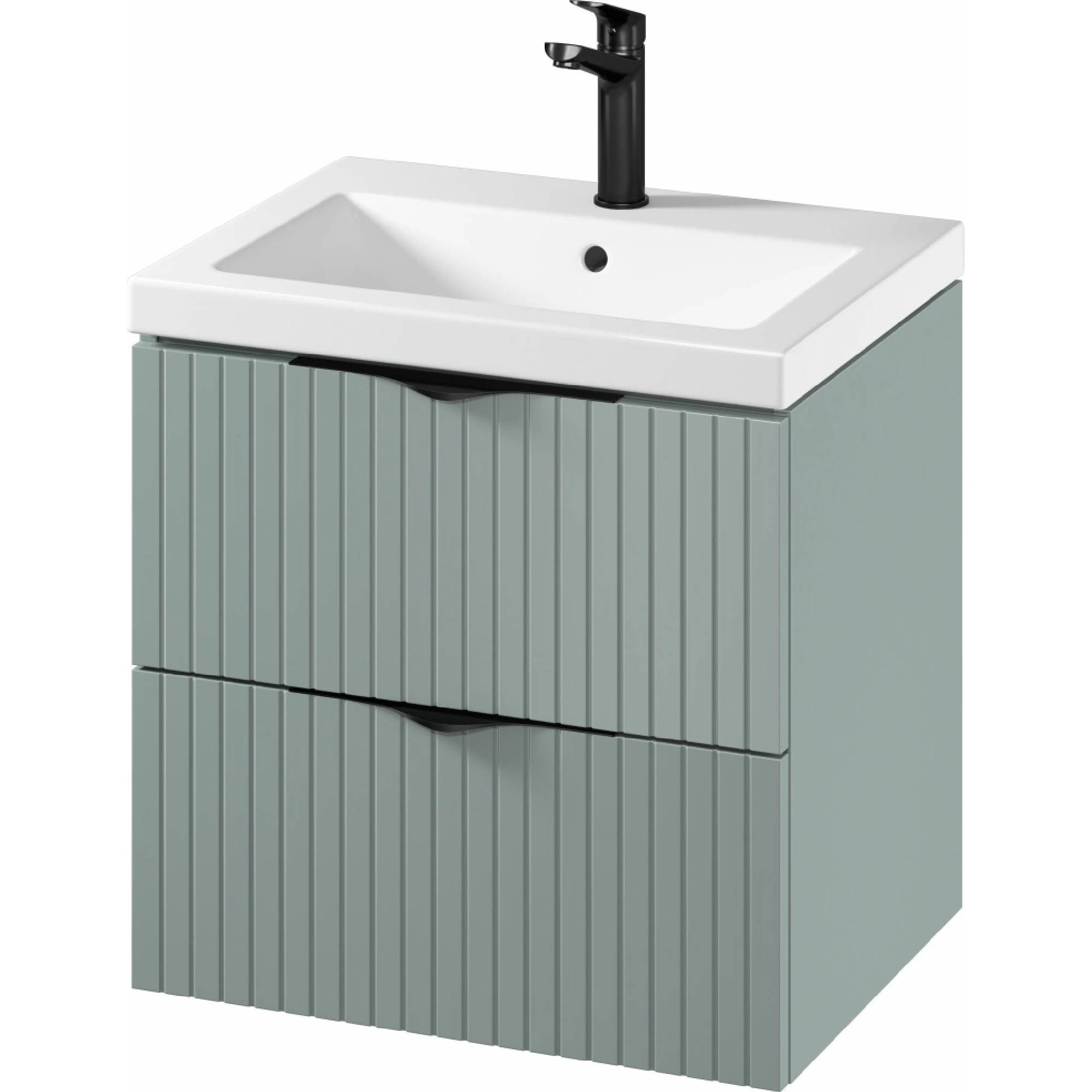nábytok CERSANIT TIRSO 27563 skr.s umývadlom COMO 60x55x45cm, 2 zásuvky, farba fjord S801544