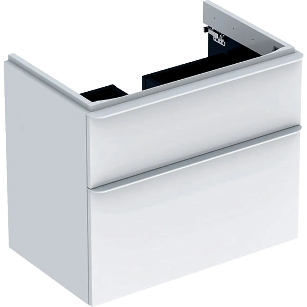 nábytok GEBERIT SMYLE SQUARE 500.353.00.1 skr. 75cm s 2 zásuv.biela vys. lesk