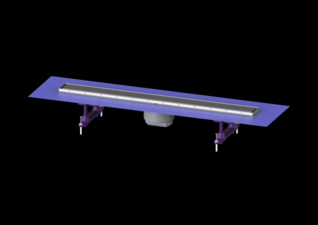 sprchový žlab KESSEL LINEARIS Compact  750mm MODULAR SYSTEM 47808S (do 90 kúta)  bez výtoku