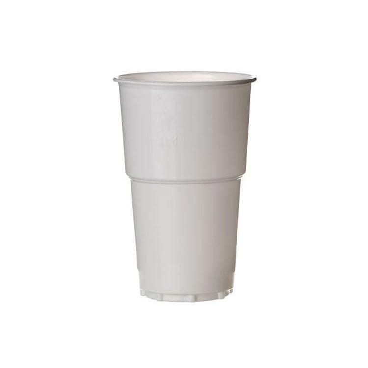 gril pohár plastový 500ml biely 12ks