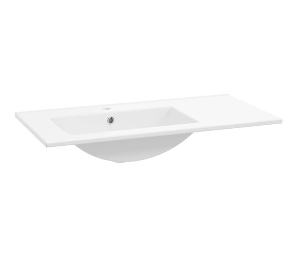 nábytok DEFRA umývadlo PLAN 90 x 46 cm ĽAVÉ zápustné do skrinky, s otv. a prepadom