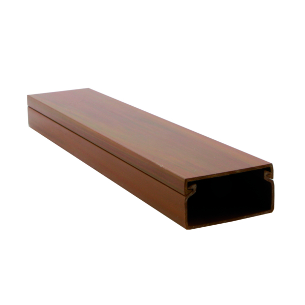 Lišta PVC 18x18 D1002-8835 1ks=2m tmavé drevo - lišty,trubky,chráničky | MasMasaryk