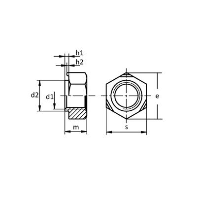 matica navarovacia M  4 č. DIN 929 - DIN 929 matice navarovacie šesťhranné | MasMasaryk
