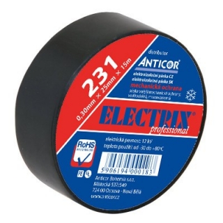 páska AC samovulkanizačná 25mmx7,5m čierna 231 na mech. povrchovú ochranu káblo - Elektrikárske izolačné pásky | MasMasaryk