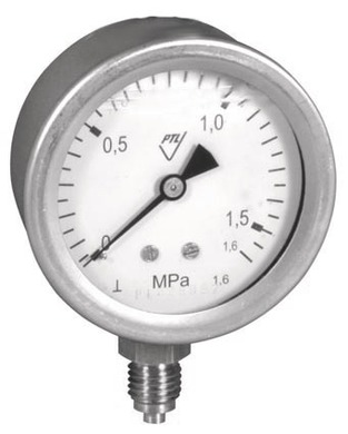 tlakomer bar -1-0 +3 /pr.60/ G1/4"/bočný/nerez/vákuomer - tlakomery | MasMasaryk