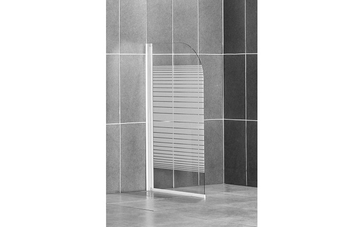 sprchová stena vaňová SCREEN 750x1400 biela/potlač 4000222 SaniPro - Vaňové zásteny | MasMasaryk