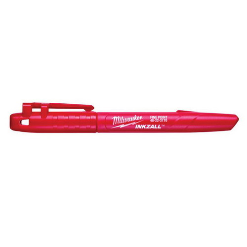 Milwaukee popisovač 1mm špička červený 48223170