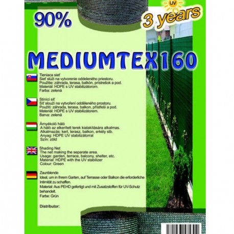 tieniaca sieť na pletivo 160g 120cm/10m Mediumtex 90%zelená