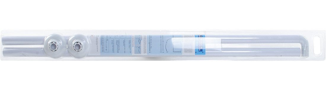 tyč kúpeľňová rohová 90x90 biela, hliník AC9090
