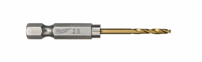 Milwaukee vrták HSS-G TIN 2,5mm 10ks/bal stopka 1/4" 4932478175