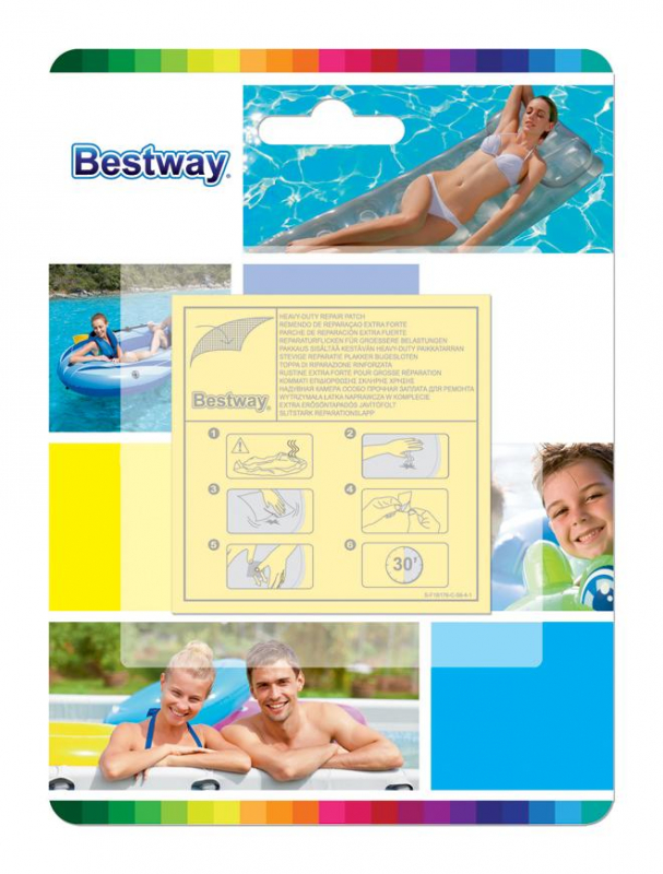 opravná sada na bazény  6,5x6,5cm 10ks/bal Bestway®
