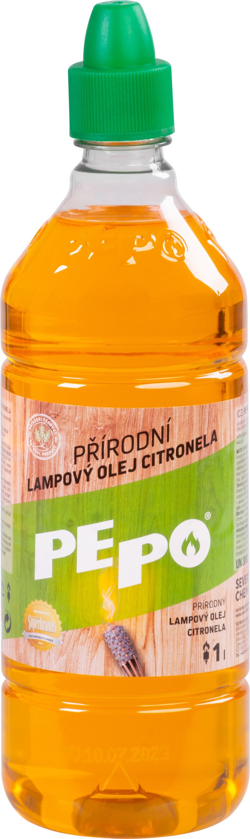 Olej PE-PO® lampový 1lit. prírodný repelentný olej proti komárom, Citronella
