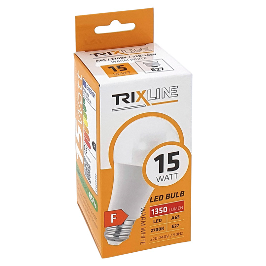 žiarovka E27 LED 15W 2700K TB A65