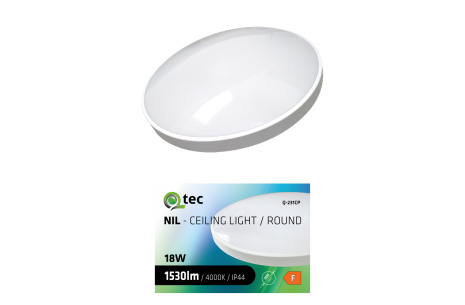 svietidlo stropné LED 30cm/kruhové slim 18W 4000K  Q-231CP 