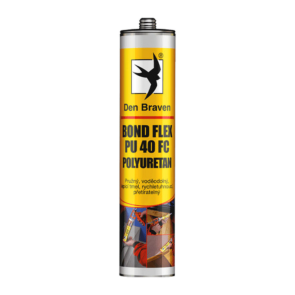 Den Braven polyuretan.tmel-40FC 600ml šedý salám 31425BD