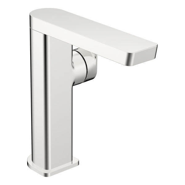 vodovodná batéria HANSA STELA NEW 57142273 umývadlová stoj. 169mm bez výp. s bočným ovlládaním , otočné rameno 150°