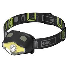svietidlo  čelovka COB LED + LED  P3536, 220 lm, 100 m, 3× AAA