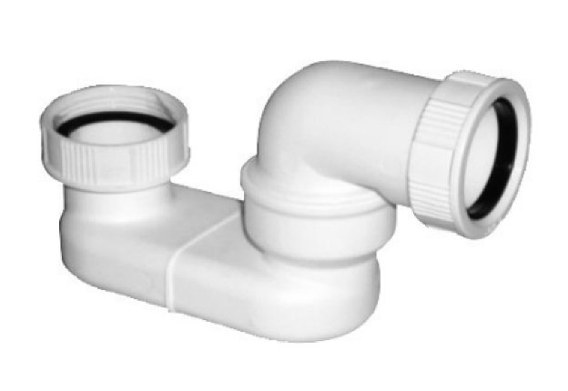 sifón vaňový prípojka biela  6/4" DN40 Polysan
