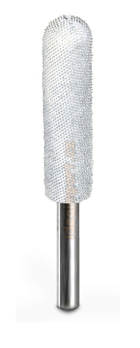 rašpla na drevo valec dlhý PROFI biely pr.13mm, 6 mm stopka.