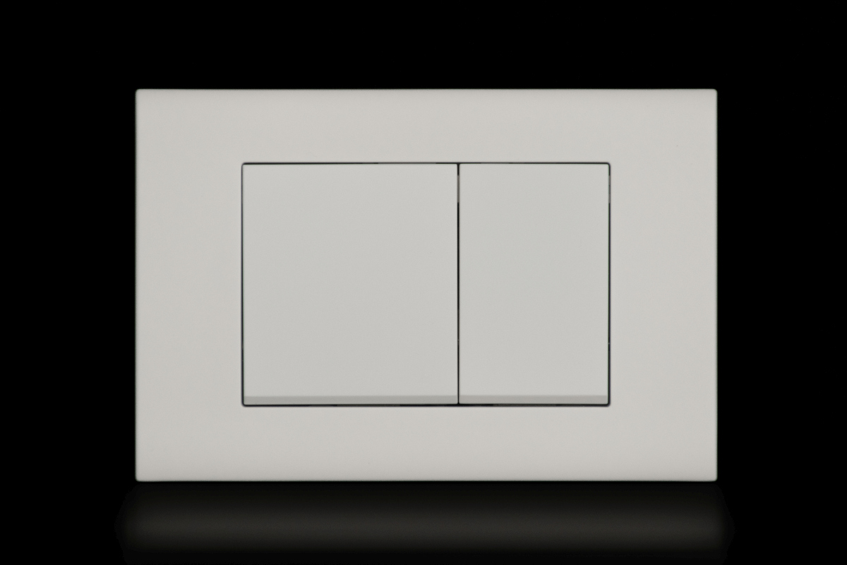 WC tlačítko UNI UTFS009 CUBE Ivory matná