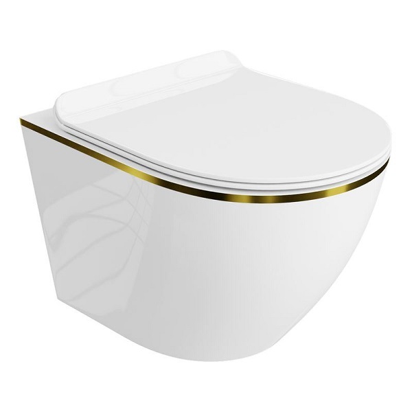 WC misa závesná SOFIGLSLIM Rim+ 36,5x49 sedadlo Slim, SoftClose  